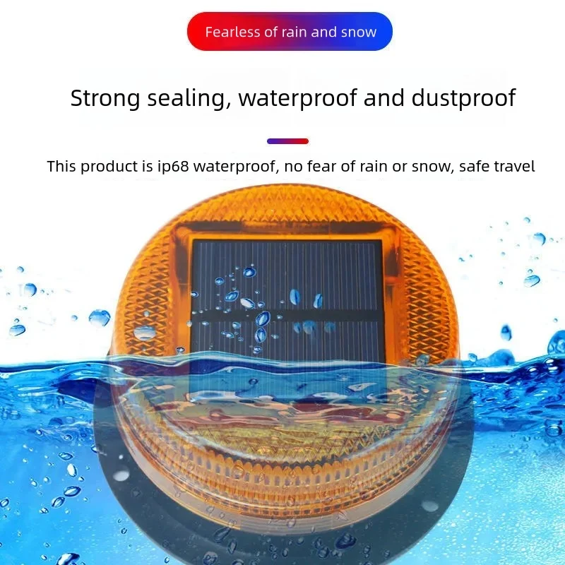 Solar LED Magnetic Warning Light Truck Vehicle Wireless Strobe Beacon Flashlight Emergency Signal Sensor Flashing Night Lights image 5