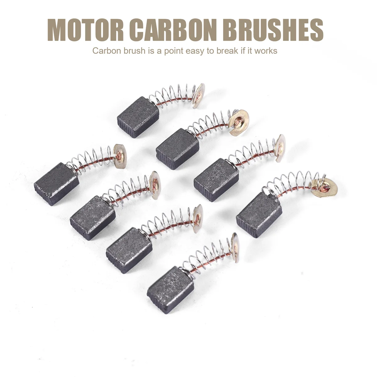 ABKM 8 pcs 12 x 9 x 6mm Electric Angle Grinder Carbon Brushes CB411