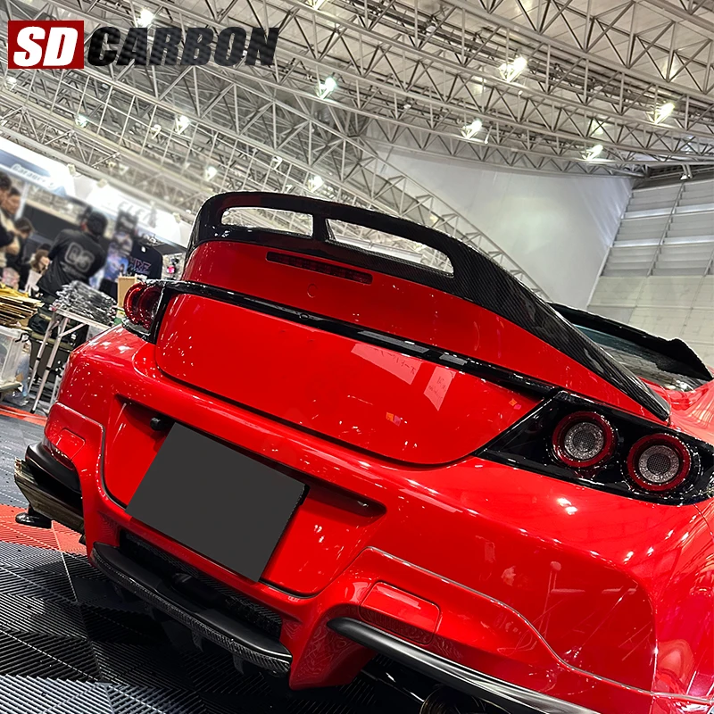 لتويوتا GR86 سوبارو BRZ 2019 + ألياف الكربون زعانف الذيل الخلفي الجذع المفسد دليل الجناح الخلفي الجناح سيارة الجذع كلبشة طقم الجسم #3