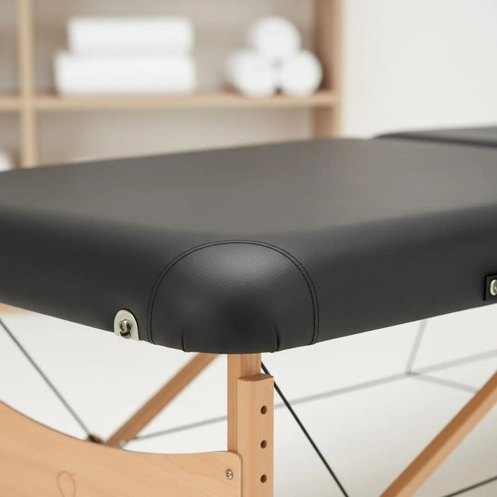 Folding Massage Table Comfortable Padding Portable Massage Table Personal Care Furniture Sturdy Frame Armrests