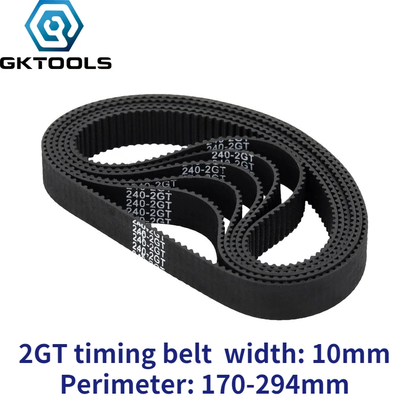 

GKTOOLS 3D Printer GT2 Width 10mm Closed Loop Rubber 2GT Timing Belt Length 976 1250 1500 2000 2220 3230 mm