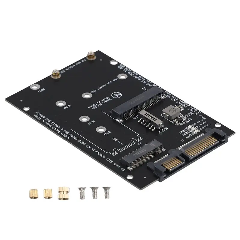 A01E-M.2 NGFF MSATA SSD To 2.5Inch SATA 3.0 Adapter 2 In 1 Converter Card For PC Laptop