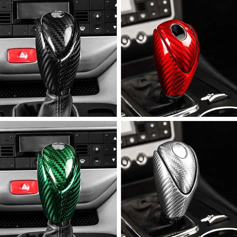 For Maserati GranTurismo GT GC GTS 2008-2019 Colorful Dry Carbon Fiber Gear Shift Knob Panel Cover Trim Car Styling