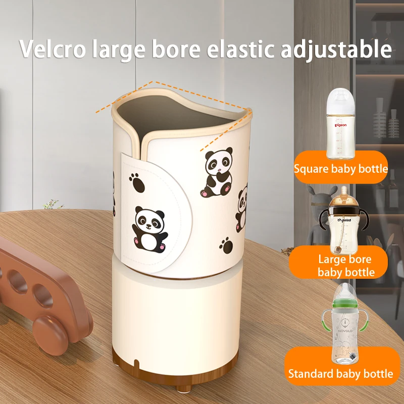 Scaldalatte per bambini con rumore bianco, scaldabiberon per allattamento, custodia portatile per riscaldamento del latte per i viaggi del neonato