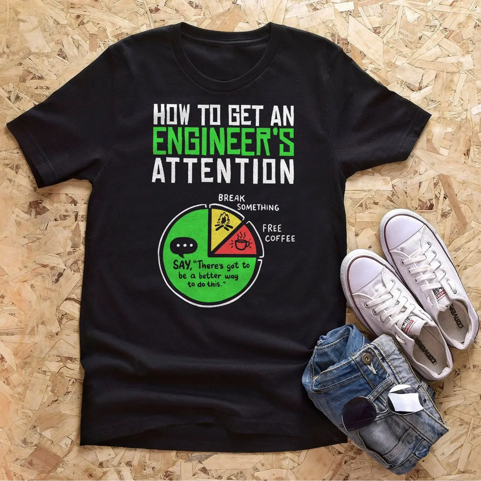 Funny How To Get An Engineer's Attention T Shirt Engineering Lover for Science Nerd Programmer Developer Mechanical Engineer