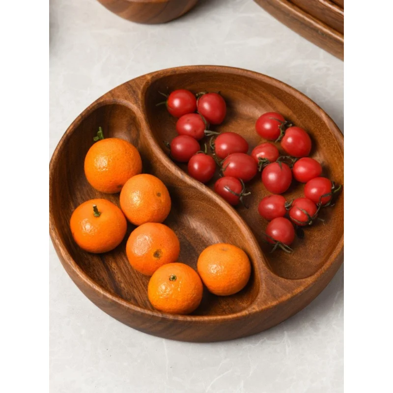 Hotel Style Wooden Fruit Tray with Two or Five Compartments