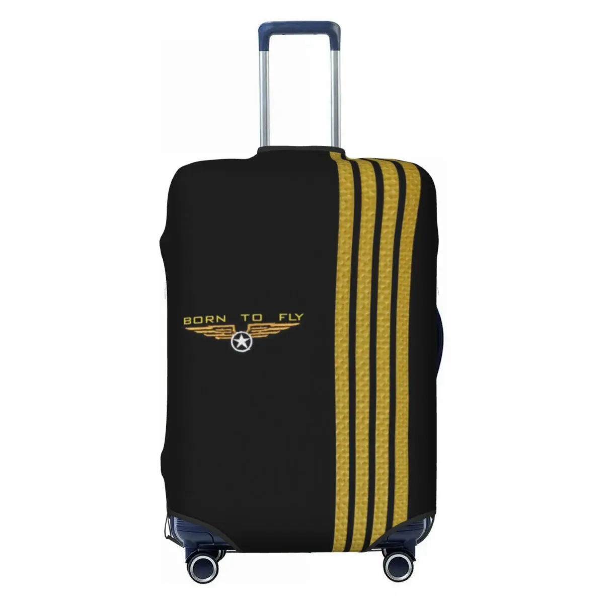 

Custom Born To Fly Flight Pilot Luggage Cover Funny Flying Aviation Aviator Suitcase Protector Covers Suit For 18-32 inch