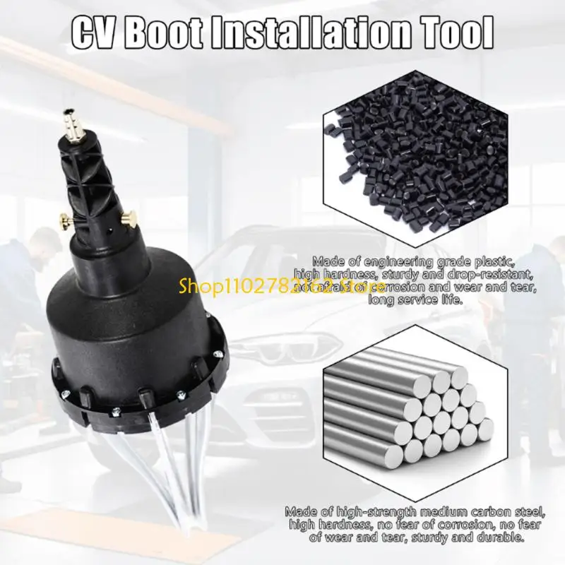 

547B (1-Set) Pneumatic CV Boot Expander Tool Heavy Duty Ball Joint Band Stretcher for Automotive Repair with Ergonomic Handle,