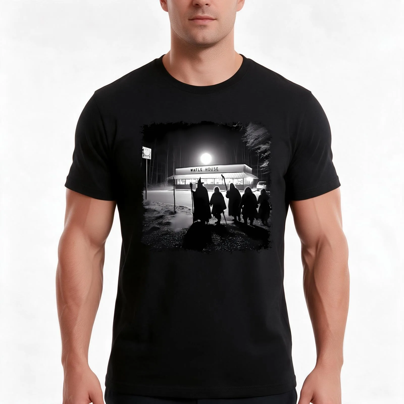 F.E.L.L.O.W.S.H.I.P At Waffle Restaurant T-Shirt Summer Casual Cotton Tee Oversized Streetwear Tops Vintage Graphic Print