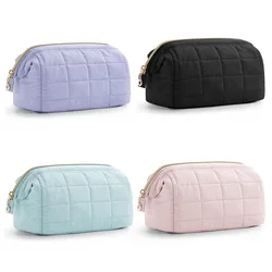 Cosmetic Bag Women's makeup Organizer Wide Opening Pocket Travel Essential Toiletries Accessories Brush Toiletry Bag