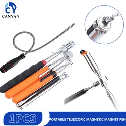 Mini Portable Telescopic Magnetic Magnet Pen Bendable Handy Tool Capacity for Picking Up Nut Bolt Extendable Pickup Rod Stick