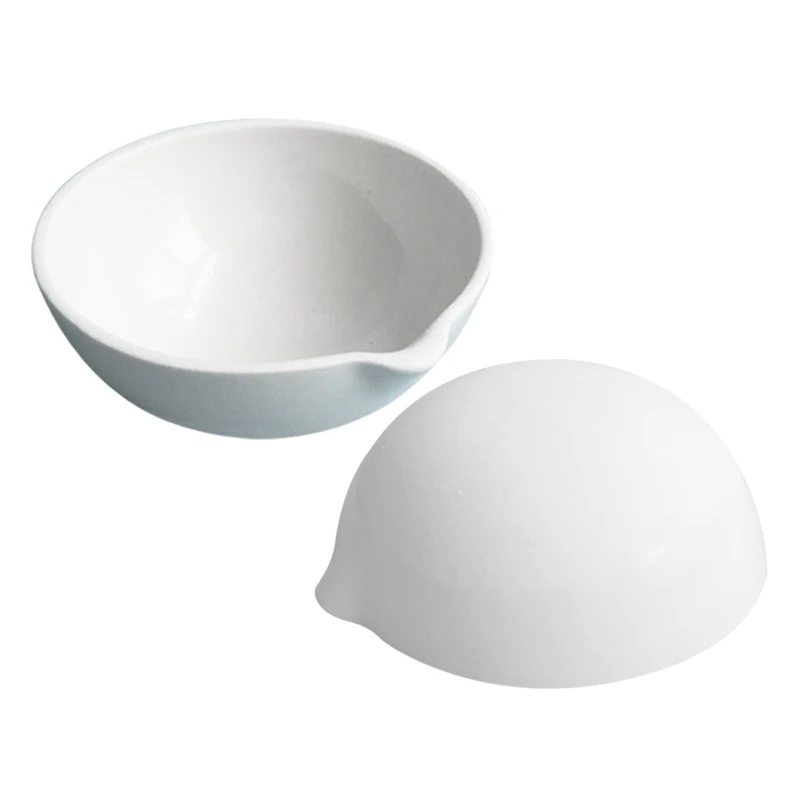 

2Pcs/Lot 35ml To 500ml Ceramic Evaporating Dish/ Ceramic Bowl With Spout / Hemispherical Evaporative Dish