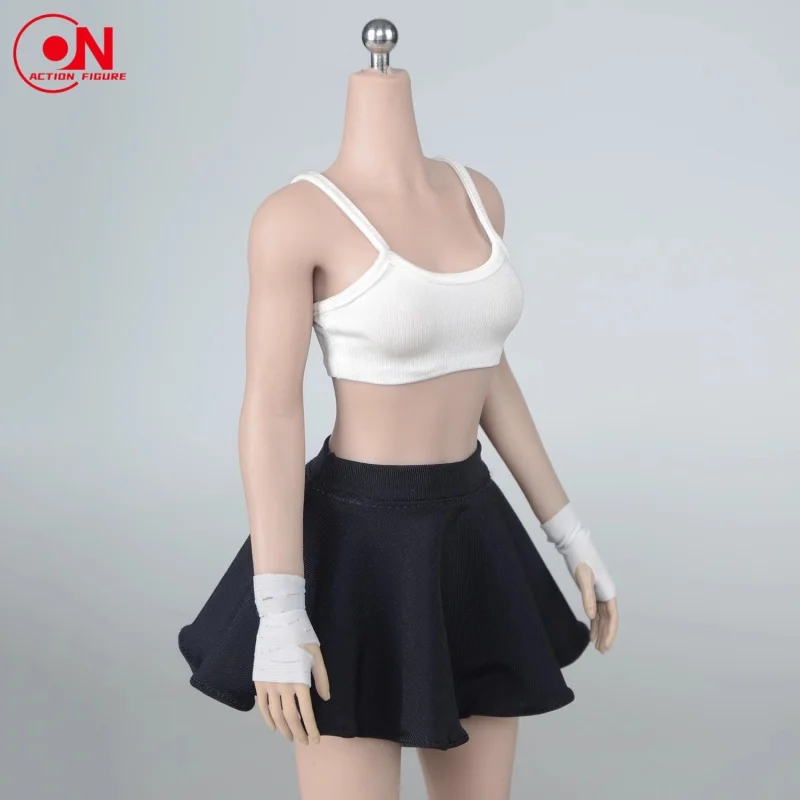 ألعاب الفلفل الحار 1/6 1/12 مقياس أنثى الجندي بلون مرونة التجاعيد تنورة قصيرة الملابس نموذج Fit12 ''6" عمل الشكل الجسم