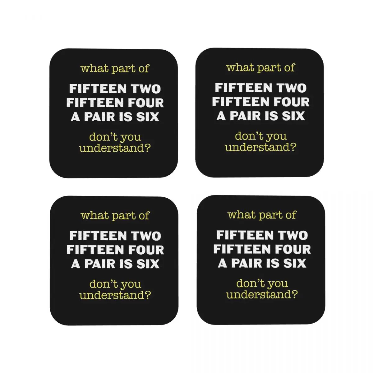 What Part Of Cribbage Don't You Understand Coasters Kitchen Placemats Cup Coffee Mats For Decor Home Tableware Pads Set of 4