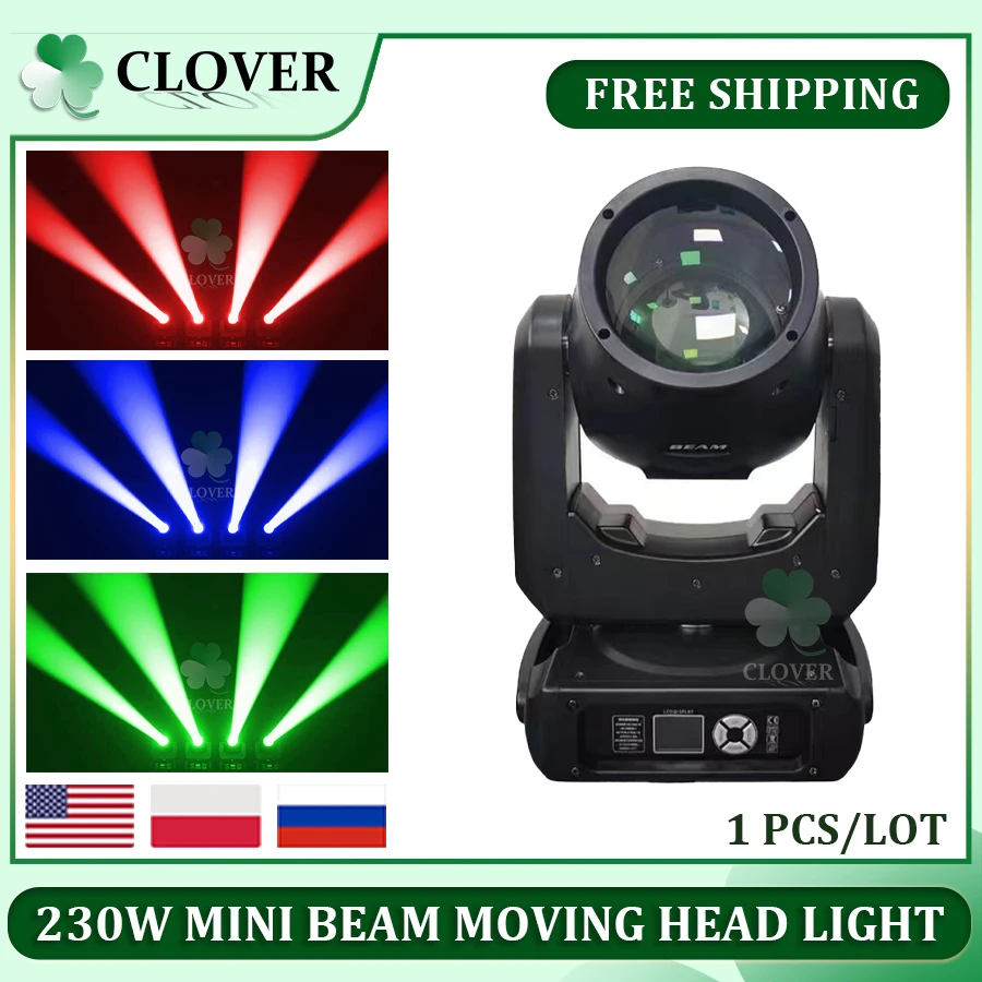 

0 Tax 1Pcs Lyre Mini Beam 230W 7R Moving Head Light DJ Moving Key Model Beam 7r Sharpy Stage Disco Nightclub