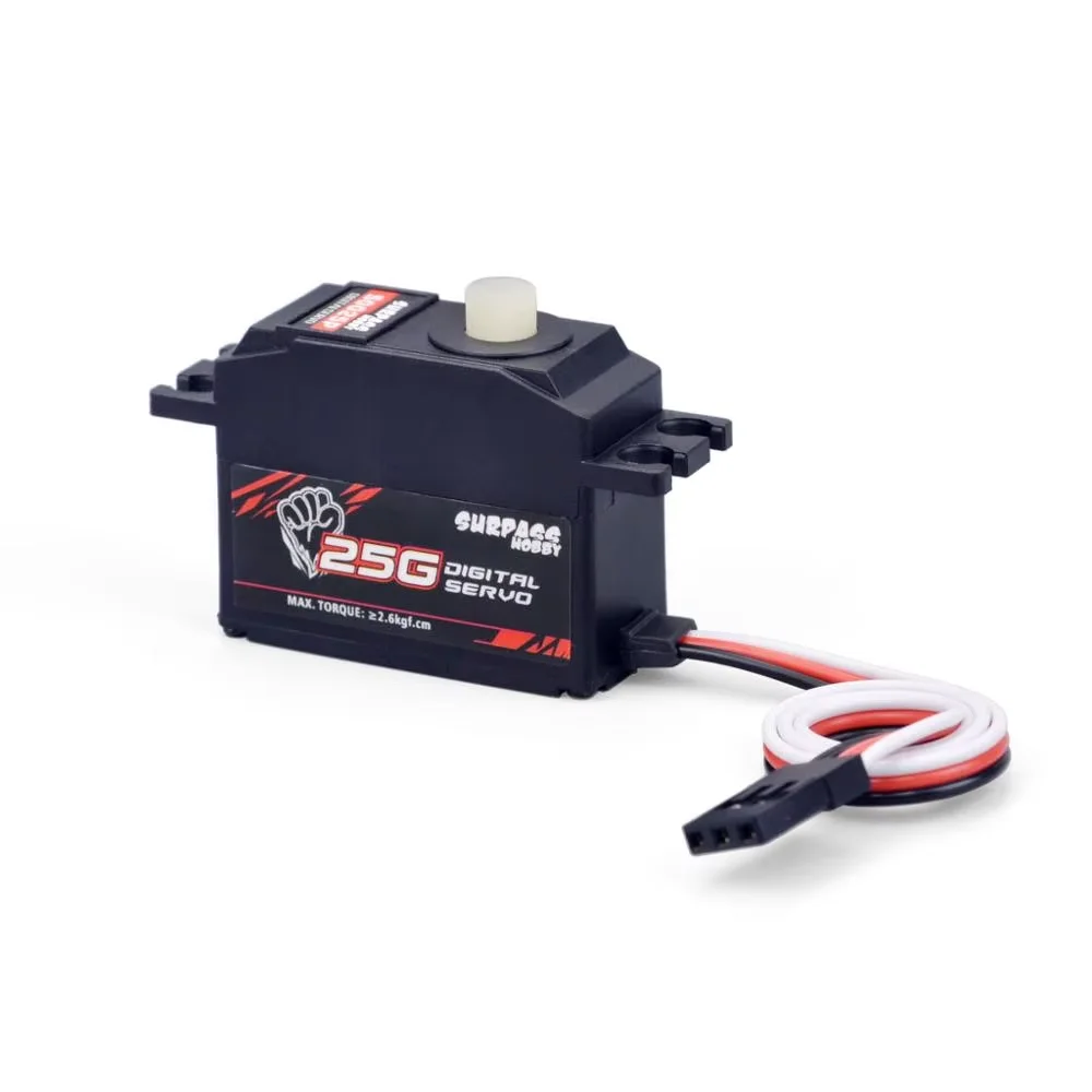 5PCS Surpass Hobby 2g 6g 8g 17g 25g Plastic Gear Digital Servo For 1/8 1/10 RC Car Boat Airplane Robot