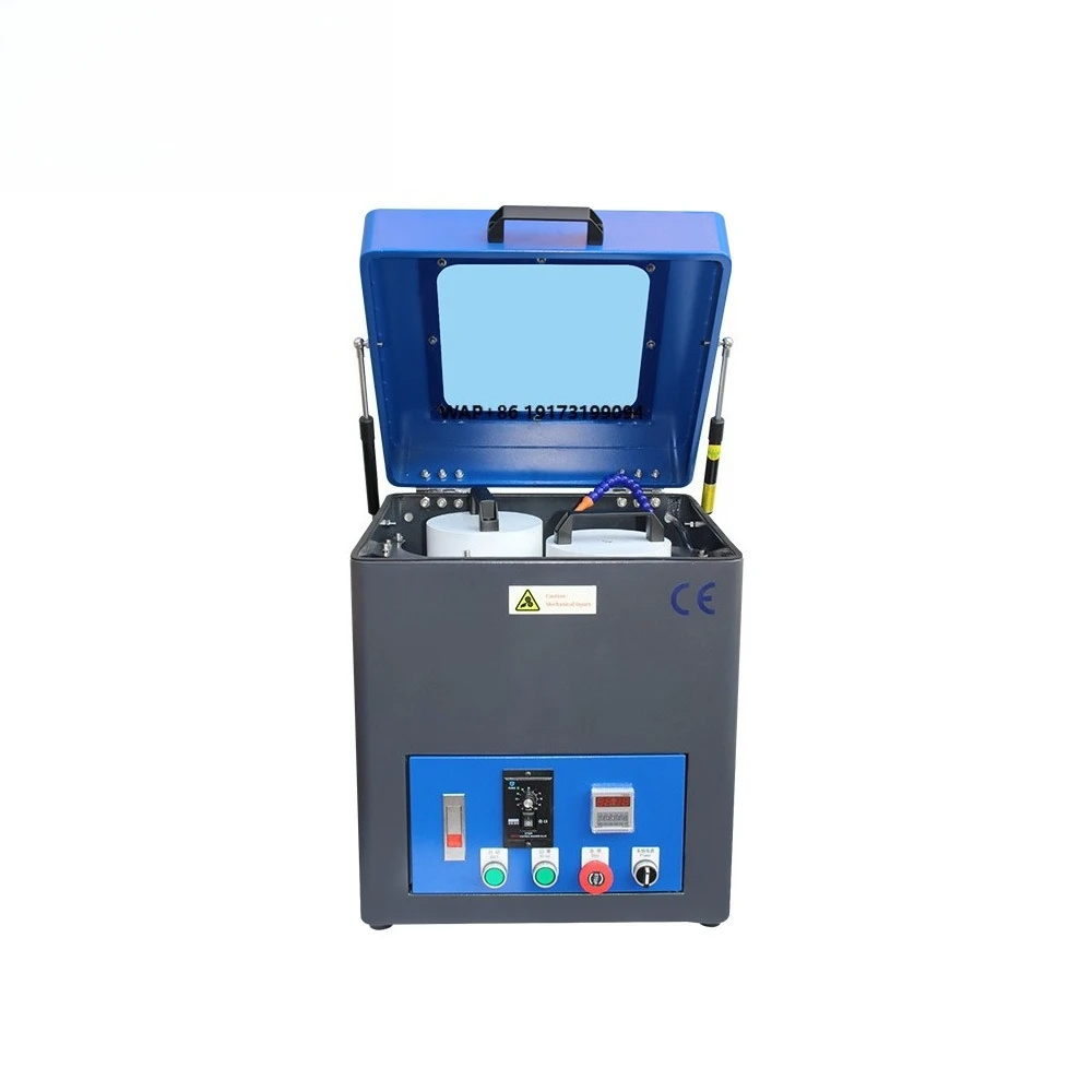 Mini 2 Slots Auto Grinding Polishing Machine 220V Mobile Phone LCD Screen Scratch Removal Tool Automation Equipment