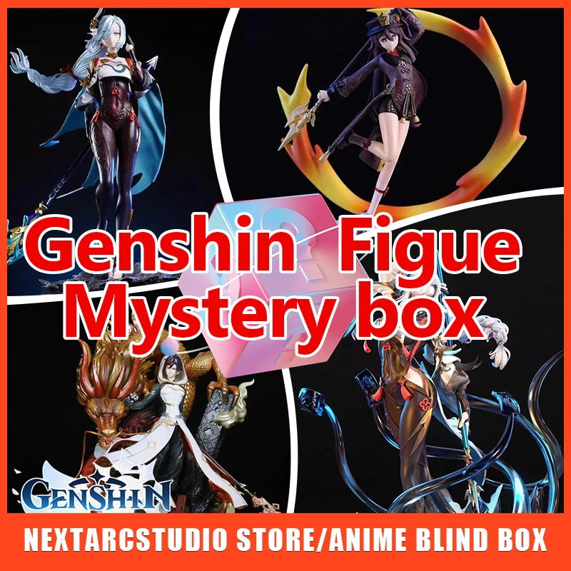 

Genshin Impact слепая коробка фигурка аниме подарок-сюрприз милая экшн-модель игрушка из ПВХ случайный персонаж Коллекционная Venti Nahida Raiden