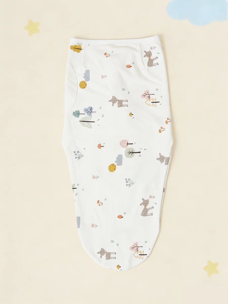 Cartoon Graphic Baby Swaddling Blanket