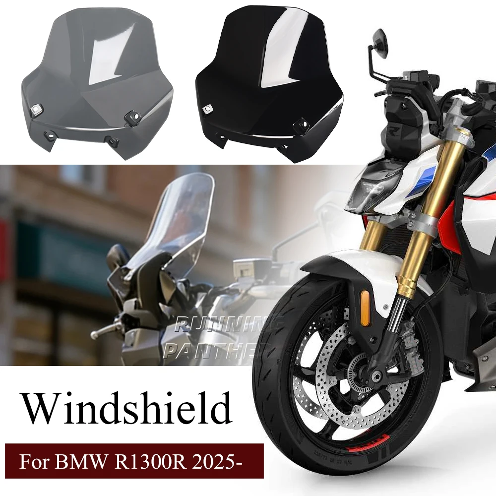 

New Windshield Motorcycle Windshield Fairing For BMW R1300R R1300 R 2025 - 2026