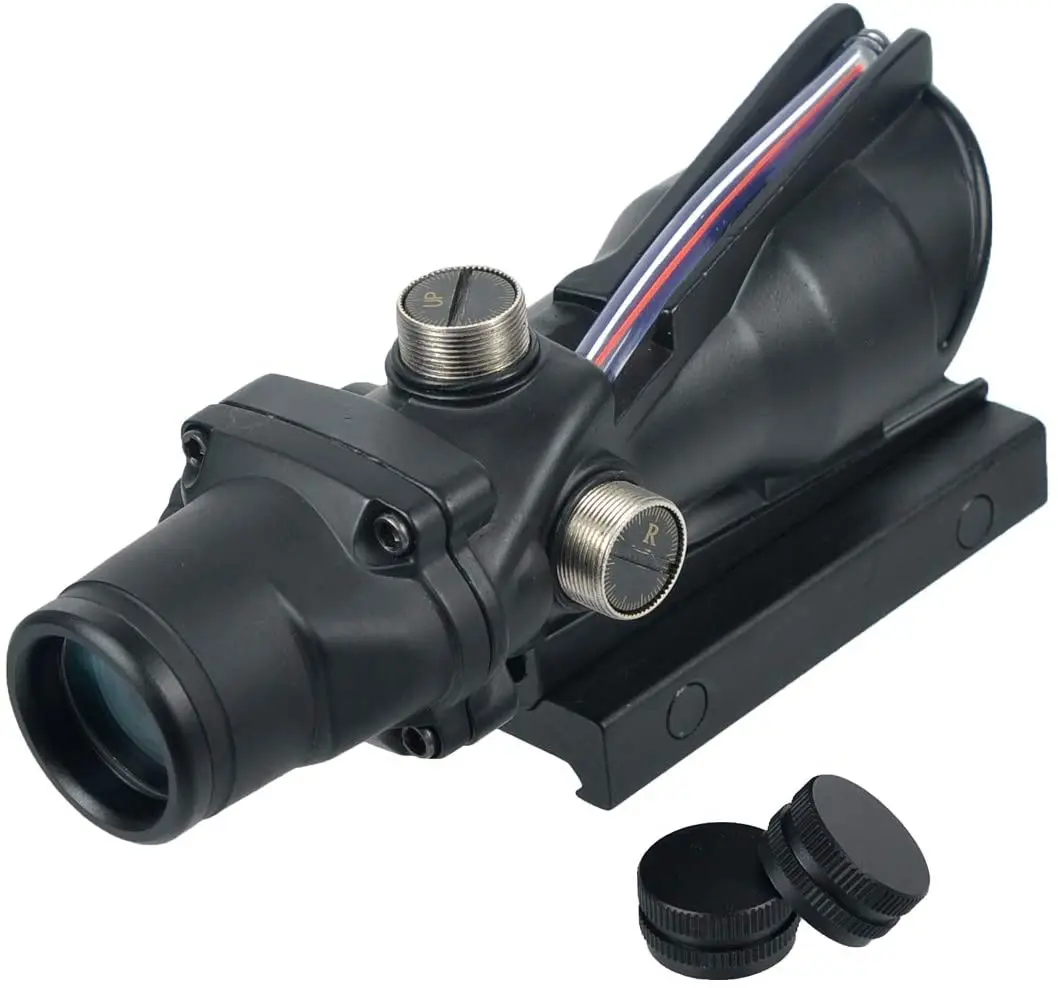 4x32 الألياف البصرية الأحمر الأخضر شيفرون الصليب مضيئة نطاق البصر التكتيكي