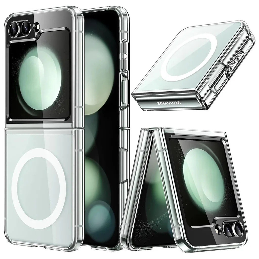 

Прозрачный Магнитный чехол для Samsung Galaxy Z Flip 6 5