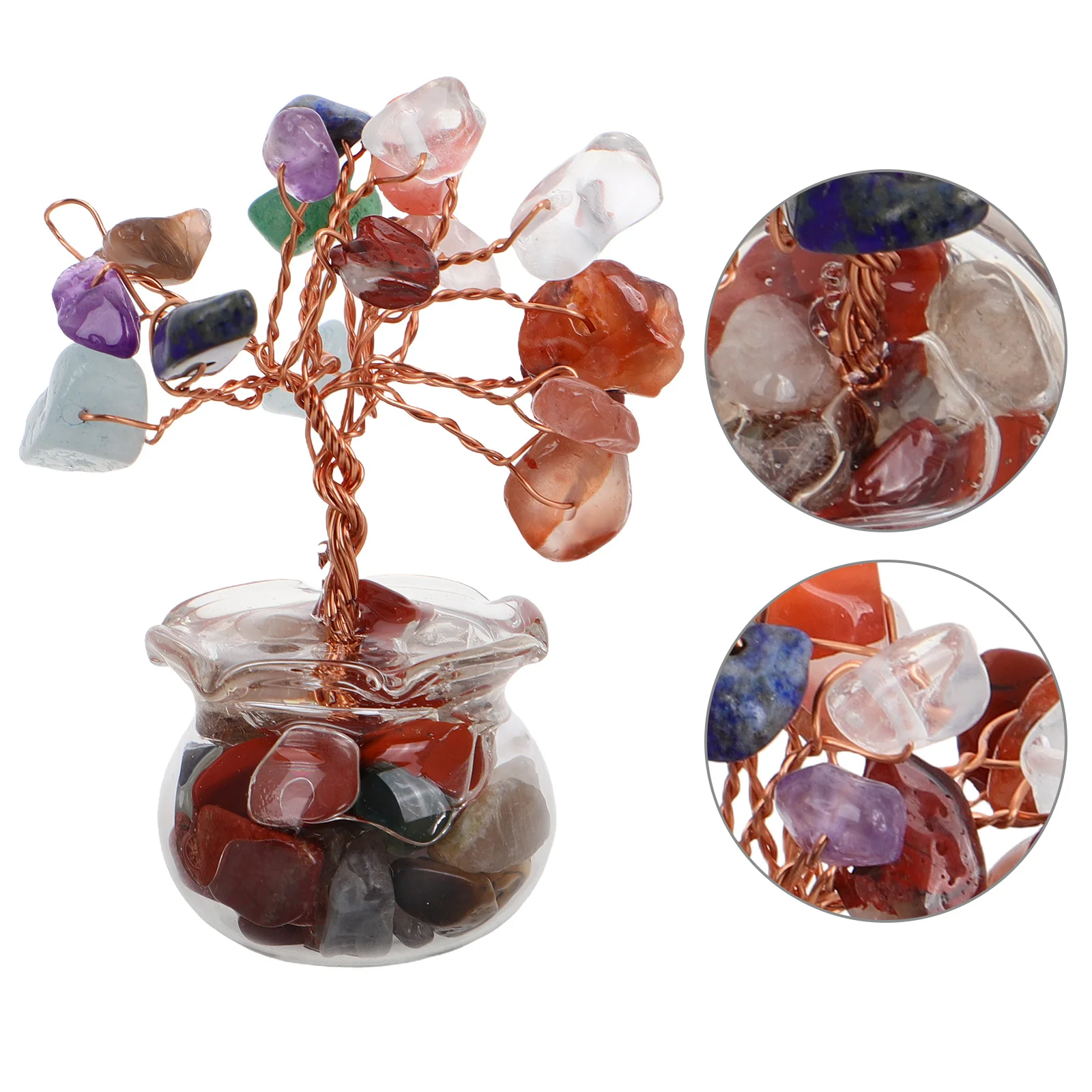 

Crystal Feng Shui Wealth Tree Money Tree Desk Decor Home Office Prosperity Gift Feng Shui Plants Office Decor for Women