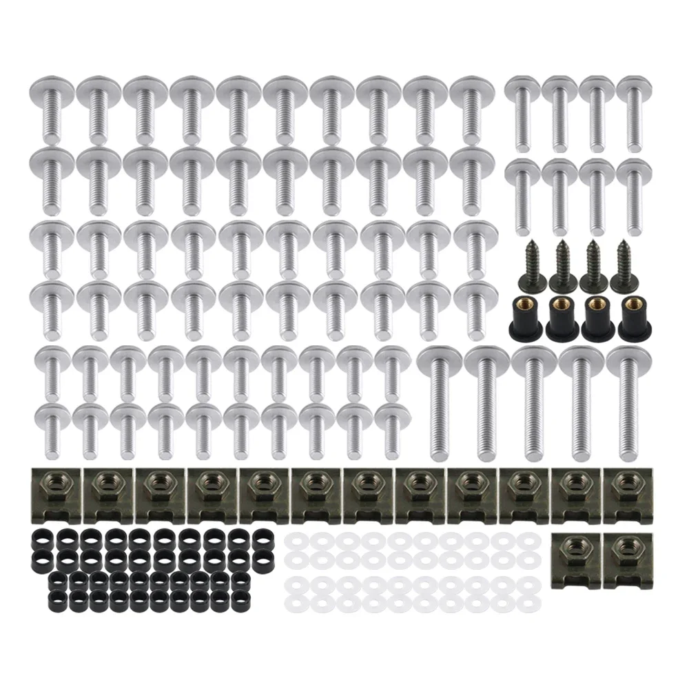 Kit de boulons de protection de carénage, 177 pièces, pour Yamaha R6 FZ6 R1 R3 R7 MT 09 07 03 125 FZ1 XJ6 Xmax 300 125 FZ8 Nmax 125, vis et écrou de corps