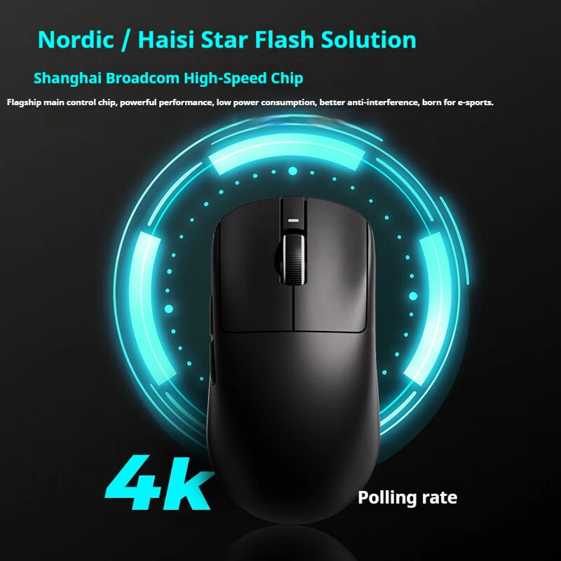 Беспроводная мышь ATK VXE Dragonfly R1 SE Pro Max PAW3395 NearLink Nordic 52840 4K Bluetooth 2,4G Проводная эргономичная игровая мышь FPS