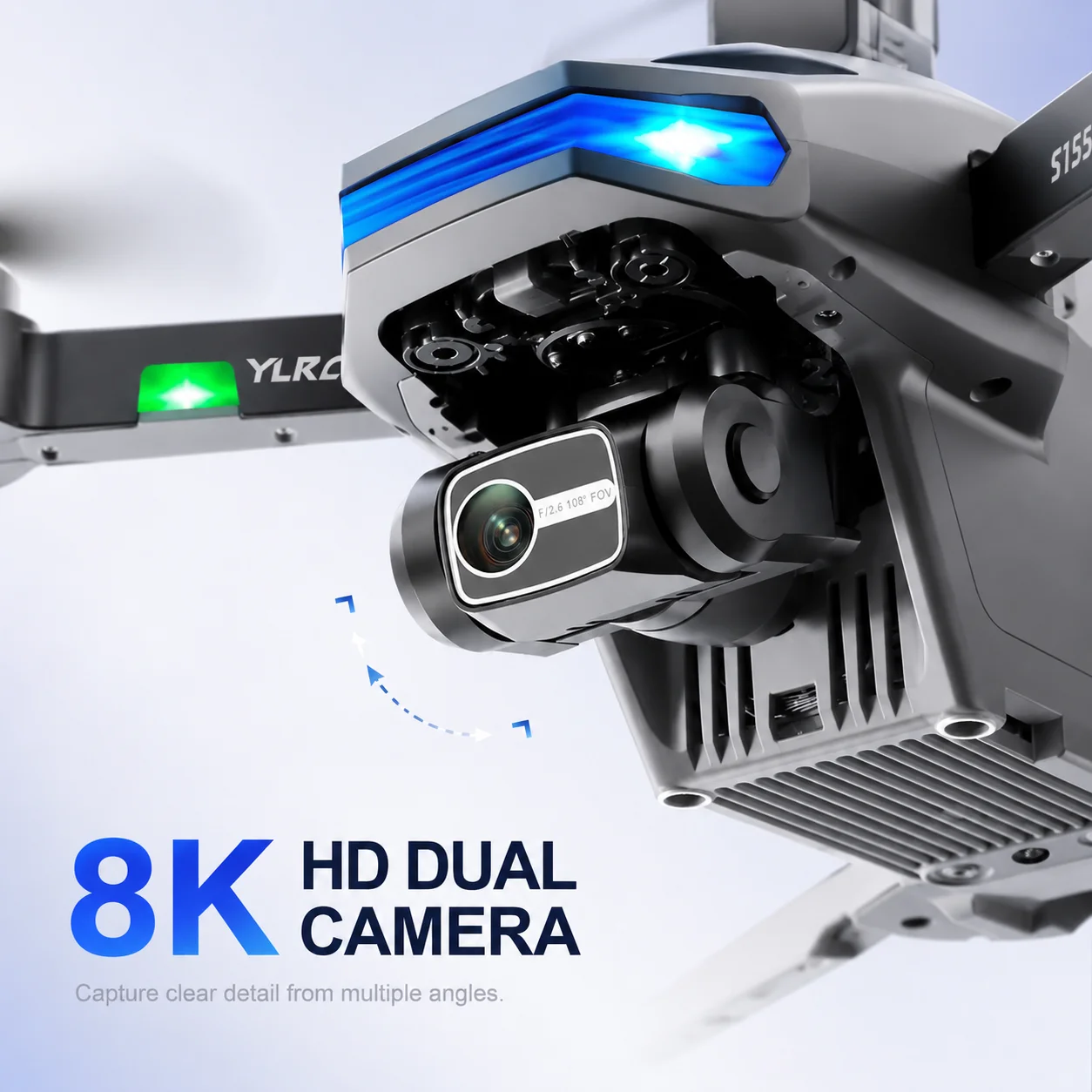 ZNLYRION S135 EIS PRO Drone with GPS Auto Return 8K HD Camera 360° Obstacle Avoidance, 5G WIFI FPV  Brushless Motor