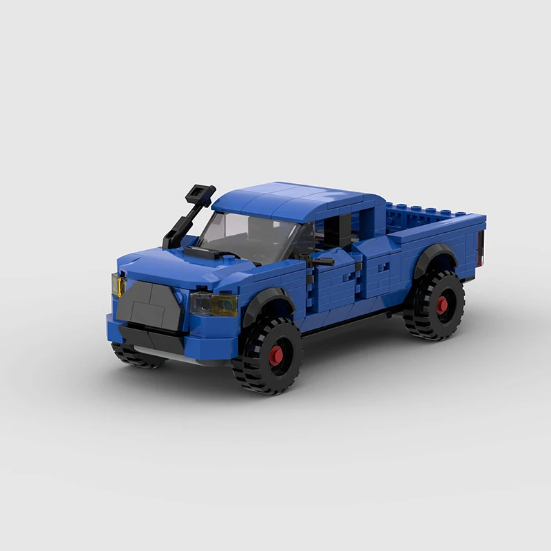 MOC Pickup Truck Rennwagen Stadt Sport SUV Bausteine Ziegel Racer Geländewagen Technik Kinderspielzeug