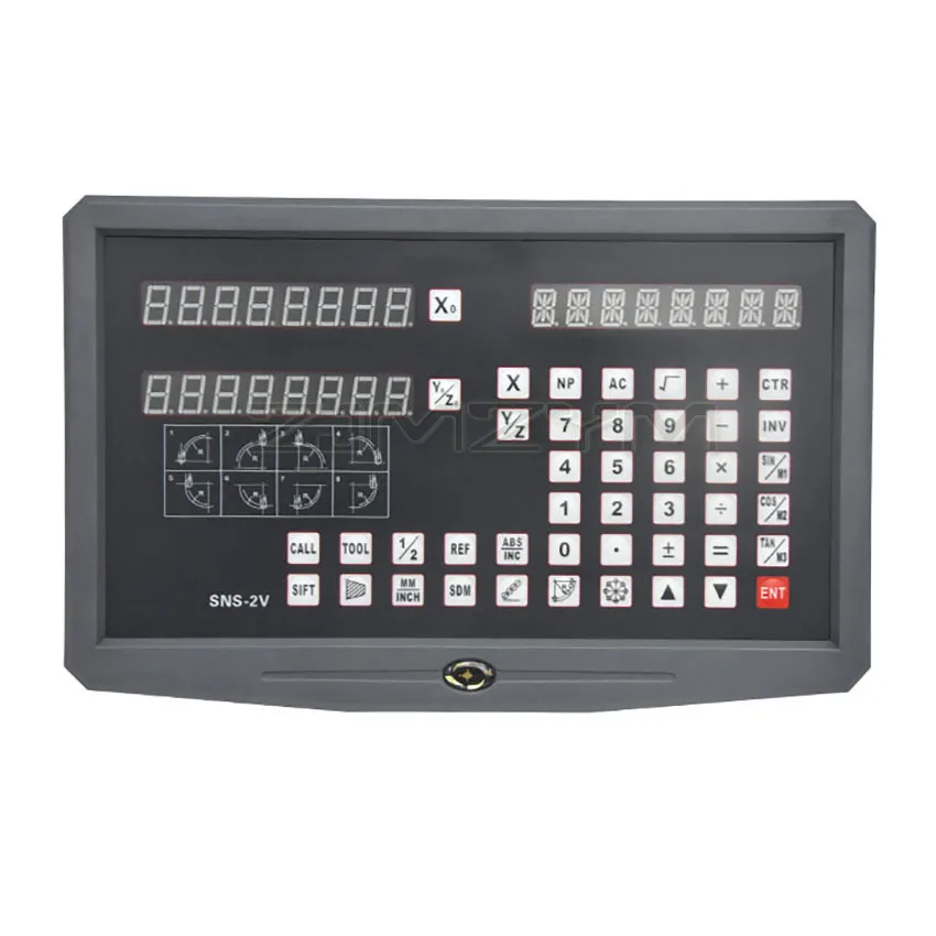 

2 Axis Lathe Milling Machine DRO Digital Readout TTL AC110V/220V Display For Linear Scale Rrating Ruler Encoder Sensor SNS-2V