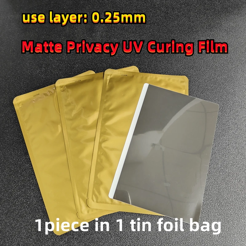 20pcs Matte Privacy UV Film Mobile Phone Screen Protector for Hydrogel Sheets Cutting Machine Frosted Privacy Protective Film