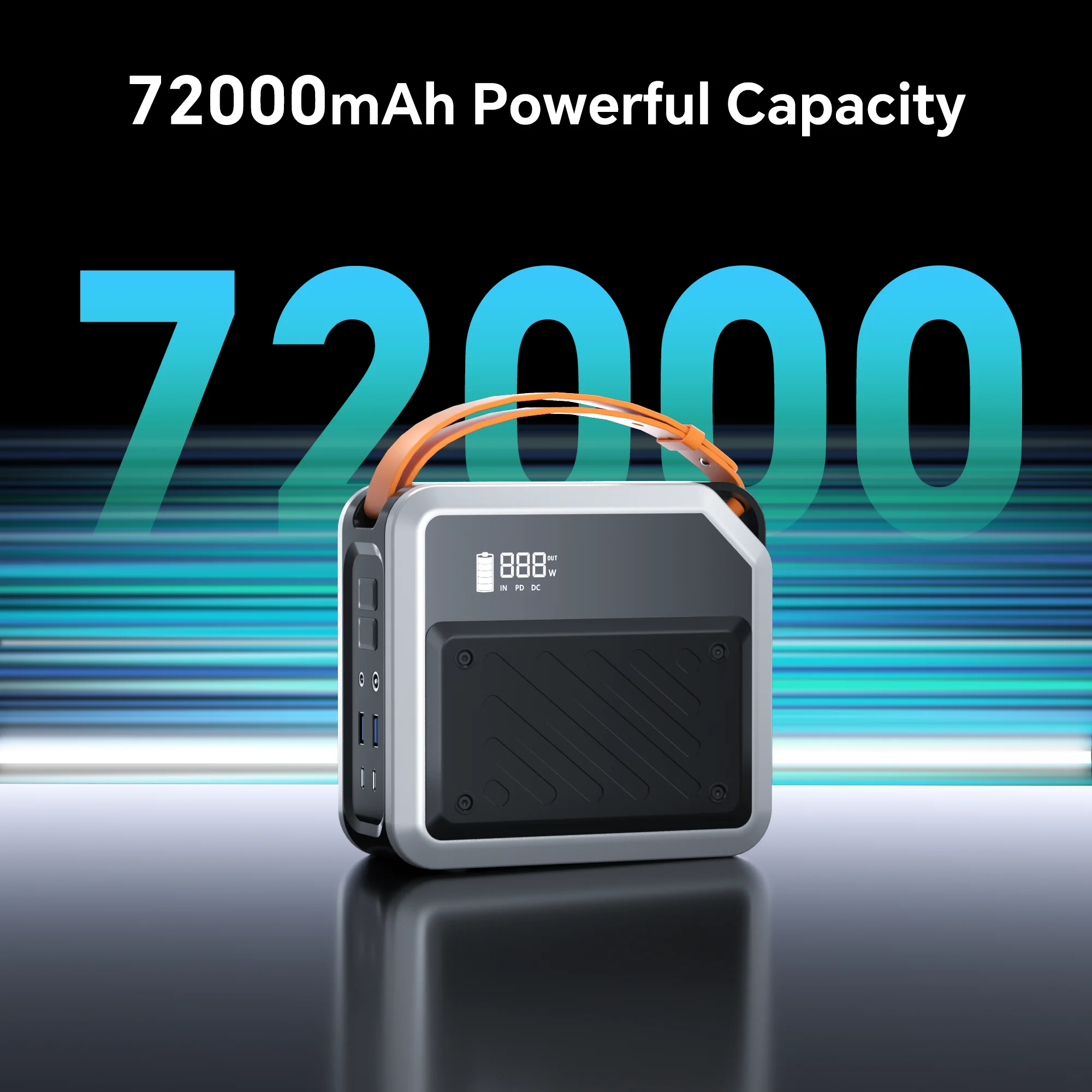 Portable Power Station OEM/ODM P7  Li-Polymer Battery Fast Charging PV Input with Plug Charger