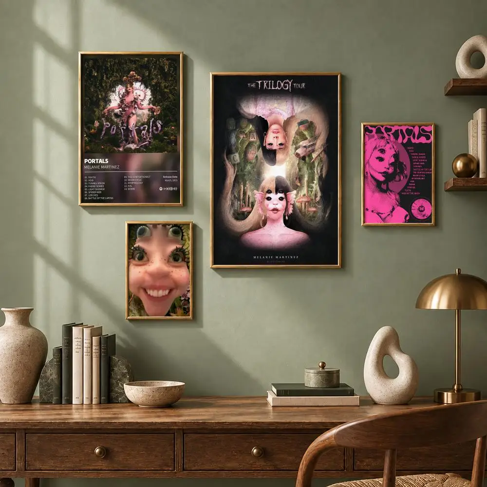 Aesthetic Singer M-Melanie MartinezS Poster HD Self-Adhesive No Residue After Removal Ideal for All Kinds of Wall Decor