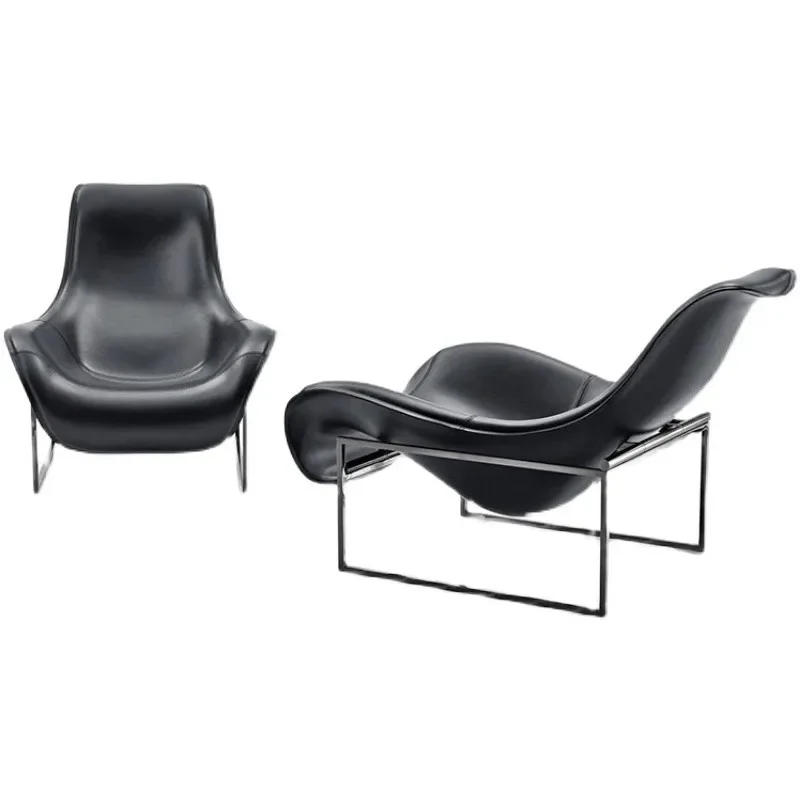 

Italian fiberglass reclining designer light luxury living room couch Internet celebrity home bedroom leisure chair