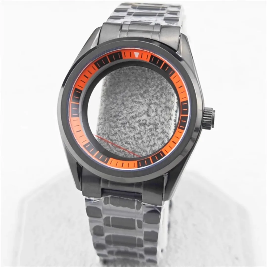 New NH35 GS Watch Case 39.5mm Diving Watch Case Set with Sapphire Crystal with Inner Shadow Ring for NH34/35/38 Movement