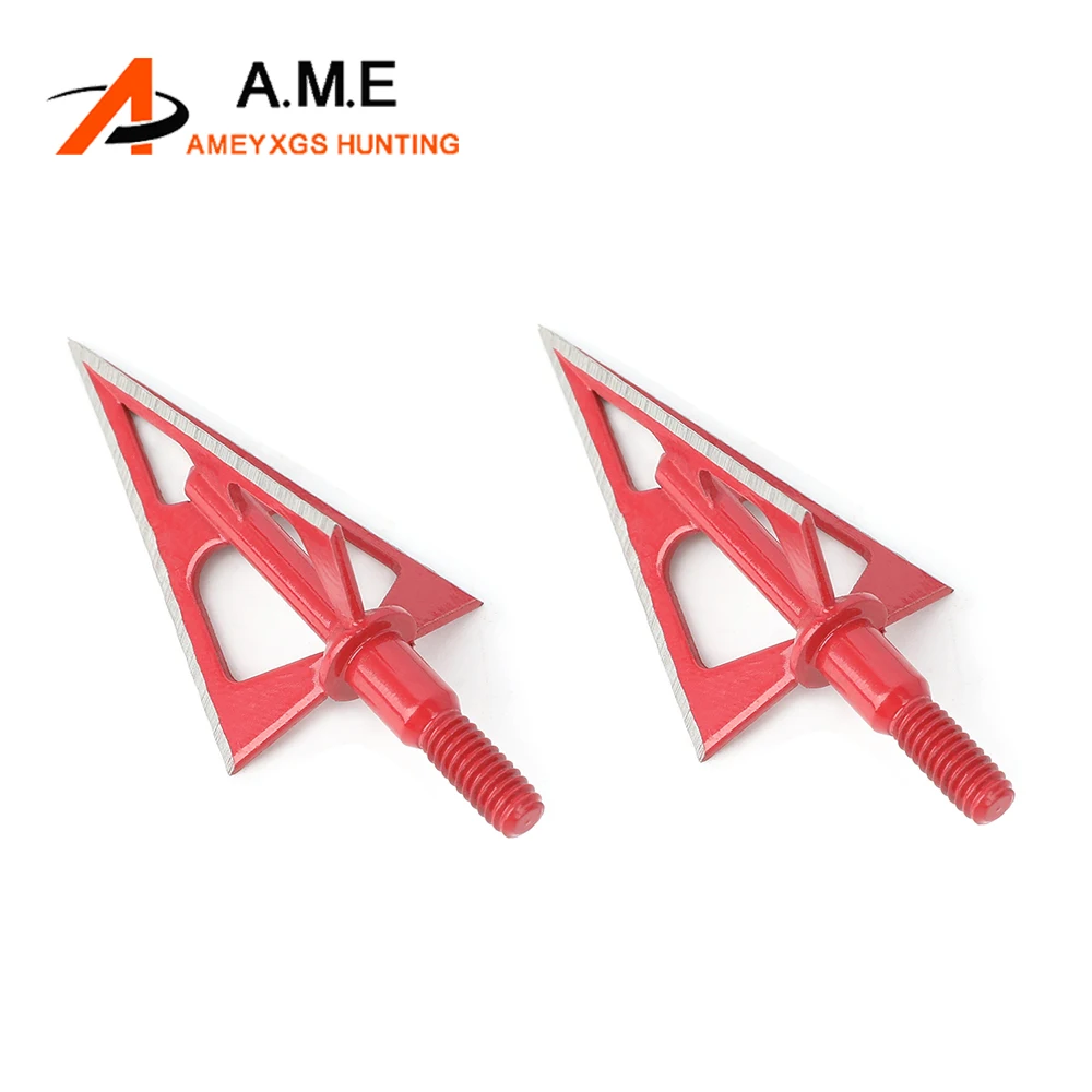 

6/9/12Pcs Hunting Broadheads 100 Grain Archery Blade Arrowhead Stainless Steel Arrow Point Universal Thread Bow Hunting Shooting