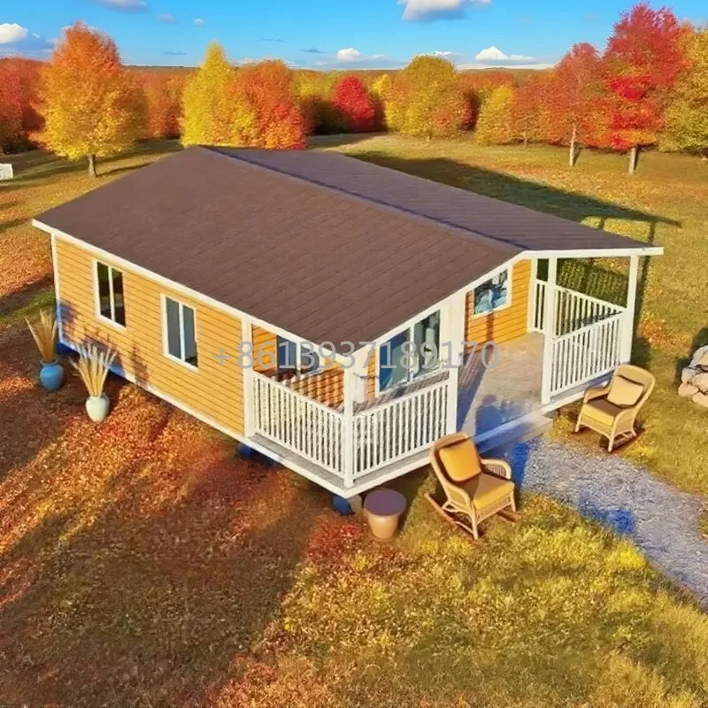 20FT Foldable Expandable 2 Bedroom Container House with 1 Full Equipped Kitchen & Bathroom, Prefab Tiny Home for Sale