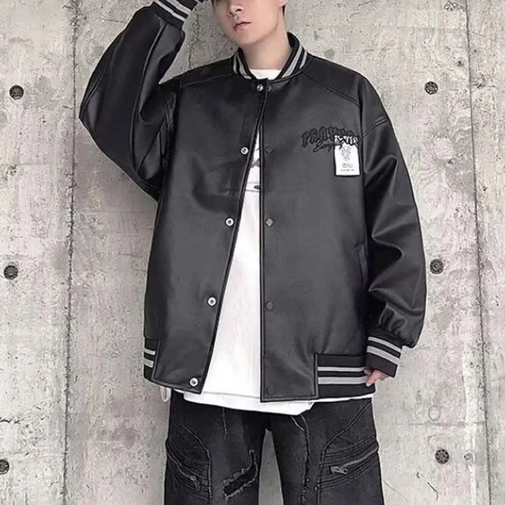 

Winter New Men's Long-Sleeved Baseball Jacket American Retro Fashion Trend Street Hip-Hop Loose Casual Niche Men's Tops 2025