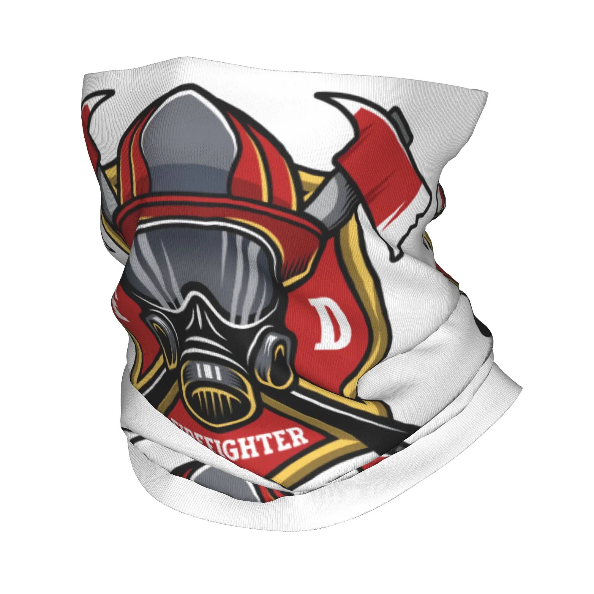 Fire Rescue Firefighter Neck Gaiter Women Men Windproof Winter  Bandana Scarf for Cycling