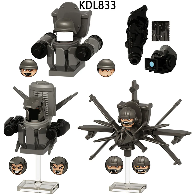 

The KDL833 Soldier Fighter Astronaut Toilet Man Videographer Action Figures Model Blocks MOC Bricks Set Gifts Toys
