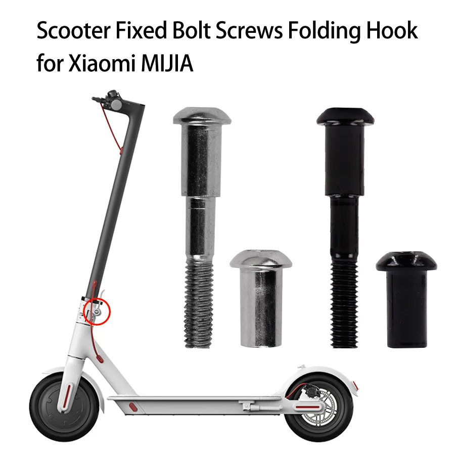 Folding Pothook Hinge Bolt For Xiaomi M365 Pro Electric Scooter Parts Repair Hardened Steel Lock Fixed Bolt Screws Folding Hook