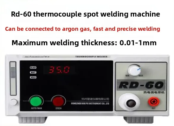 RD-60A Thermocouple Spot Welder with K/T Type Wire Welding,High Precision Temperature Sensor Junction Maker for Lab & Industrial