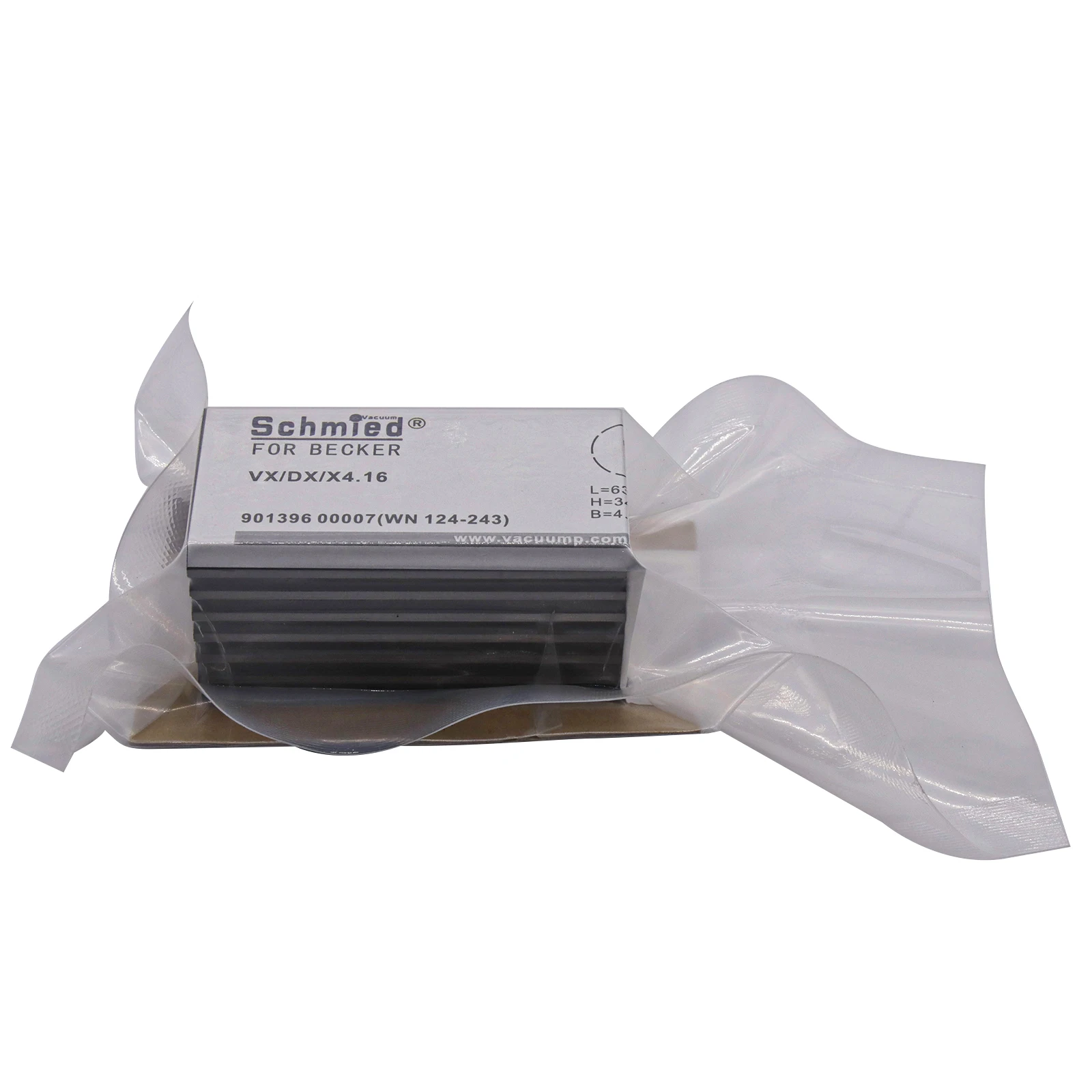 

7Pcs Carbon Vane WN124-243 90139600007 for Becker Pump DX4.16, VX4.16, X4.16 63-34-4.3mm