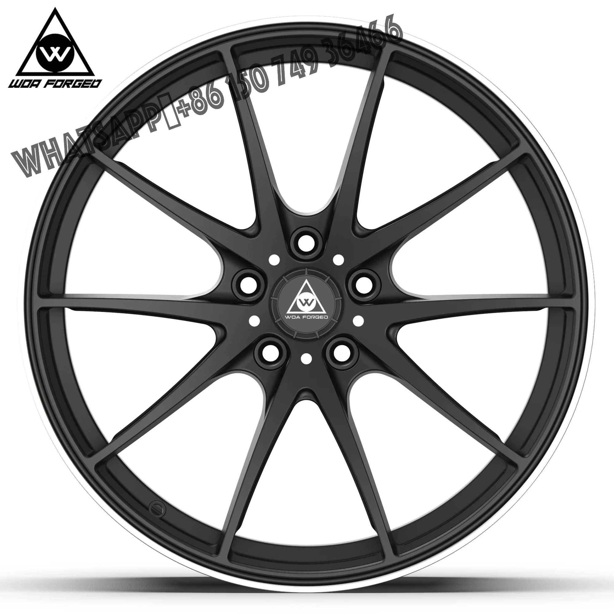 

WOA FORGED Колеса индивидуального цвета, сплав, 10-спицевые колеса для пассажирских автомобилей, моноблочные диски 17, 18, 19, 20, 21, 22-дюймовый алюминиевый индивидуальный заказ