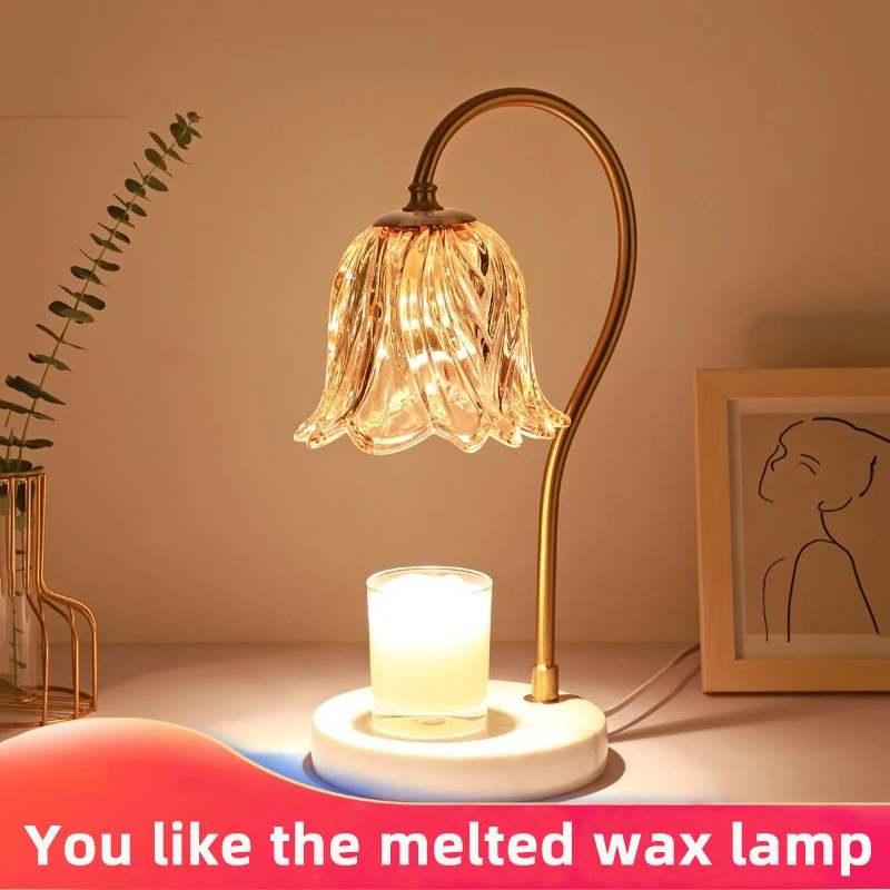 

Wax Melting Lamp Linglan Aromatherapy Marble Wax Melting Lamp Ins Gift Vintage Candle Melting Lamp Fragrance Table Lamp