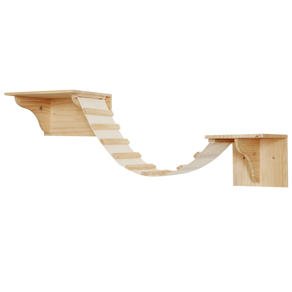 Katze Wand Klettern Haus Regal Bett Wand Montiert Baum Turm Versteck Haus Villa Schloss für Indoor Katzen Zubehör Schlafen – Detail 7