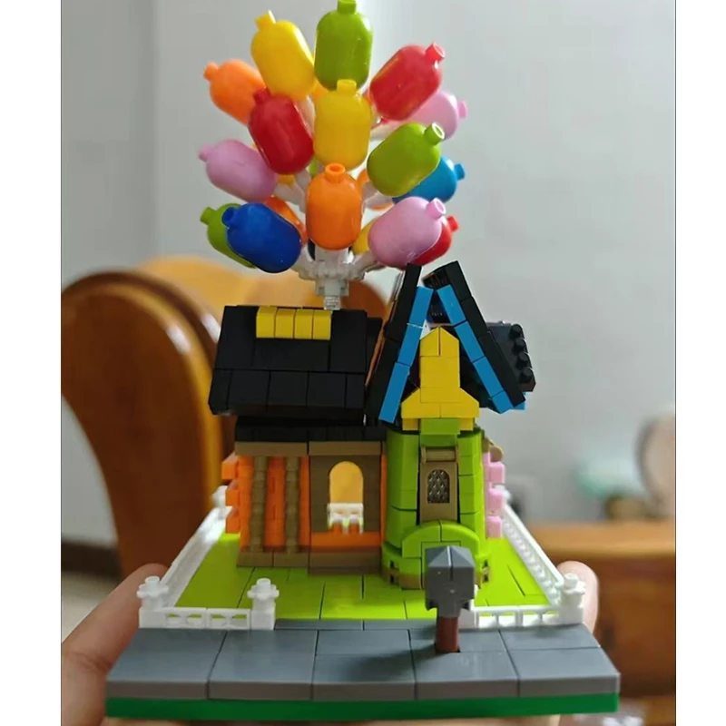 بالون شجرة اللبنات بيت شجرة الغابات الاطفال الهدايا اللعب نموذج الحلي نموذج