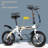ZHIO-Mini Folding Bike for Men and Women, Portable Ultra-Light Speed Disc Brakes, Small Bicycle, 14 Inch, 16 Inch, 20 Inch